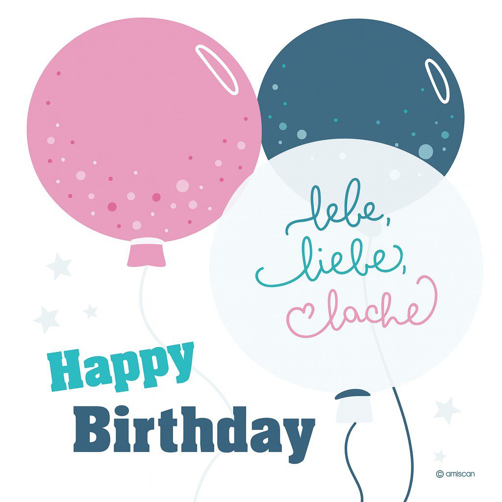 20 servietten lebe liebe lache 33x33cm ballonwerk