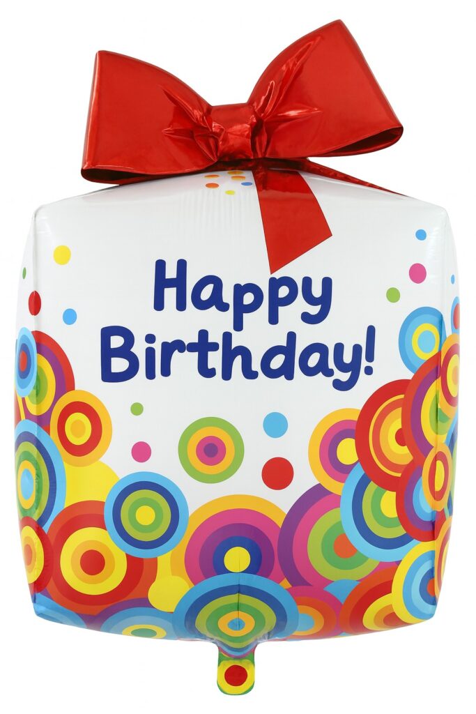 4d geschenk happy birthday ballon 51cm geburtstagsdeko ballonwerk