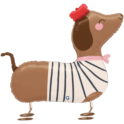 AirWalker Dachshund mit Hut 64cm