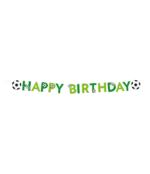 Banner Happy Birthday Fußball 300x17cm