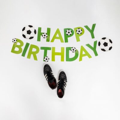 Banner Happy Birthday Fußball 300x17cm 1