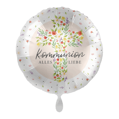 Blumenkreuz Kommunion Alles Liebe 43cm