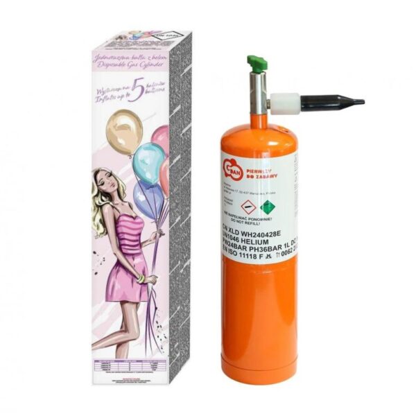 Einwegflasche Helium 0,024m³ – praktische Heliumflasche für Ballons
