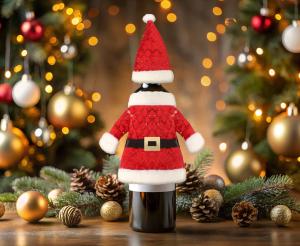 Flaschenhülle Weihnachtsmann 2