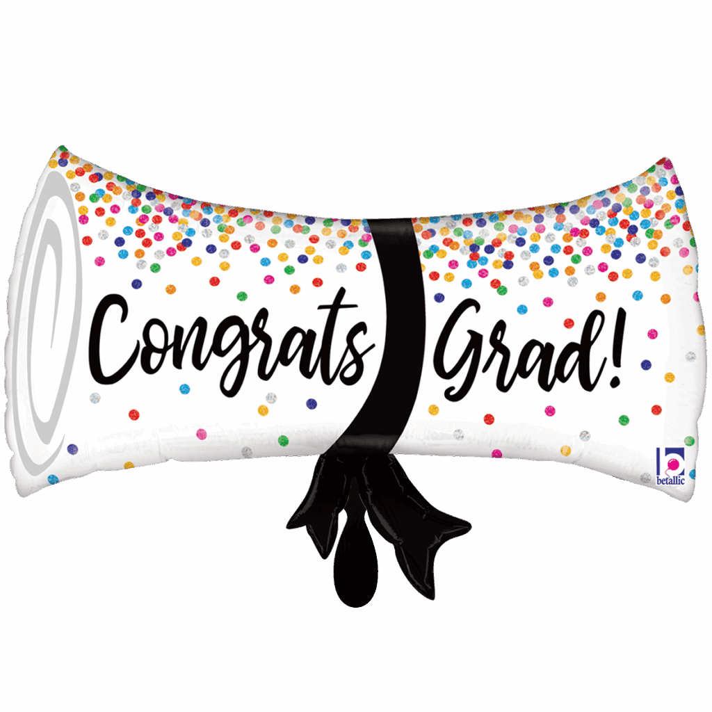 Folienballon Abschlussdiplom 69cm