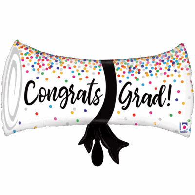 Folienballon Abschlussdiplom 69cm