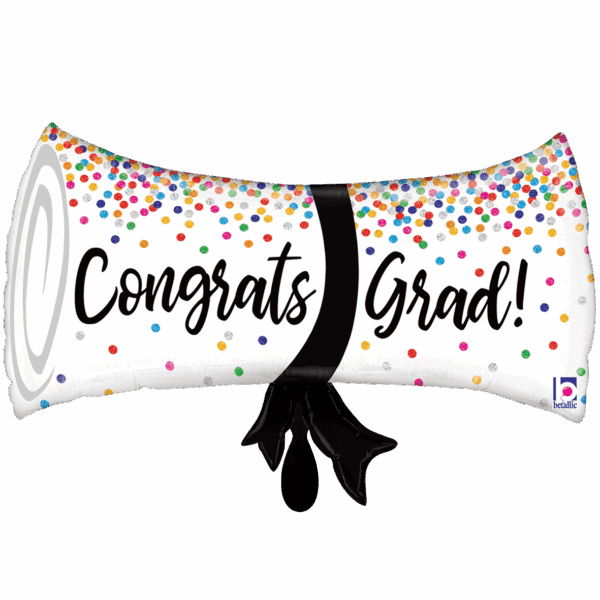 Folienballon Abschlussdiplom 69cm