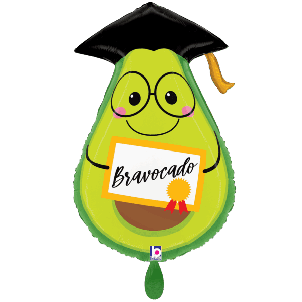 Folienballon Bravocado Grad 64cm