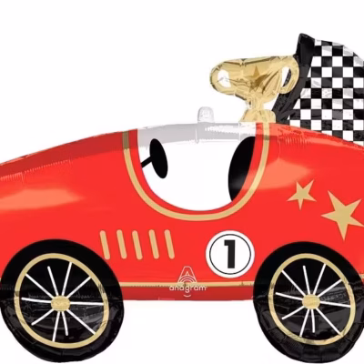 Folienballon Rotes Rennauto 79cm