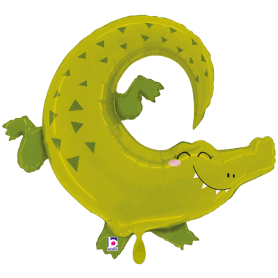 Freundlicher Dschungel Alligator 87x74cm