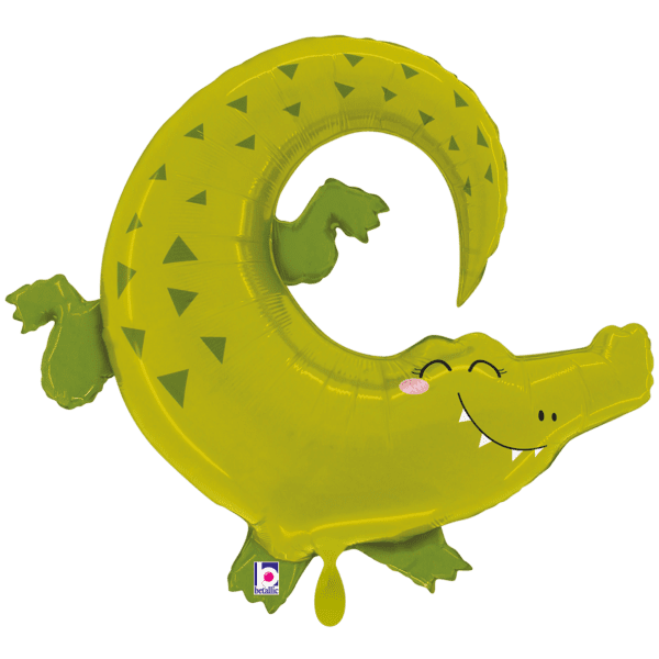 Freundlicher Dschungel Alligator 87x74cm