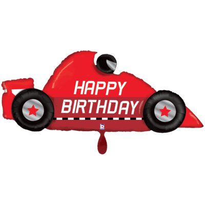 Geburtstagsrennwagen 109x43cm