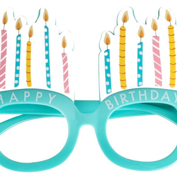 Lustige Bunte Geburtstagsbrille