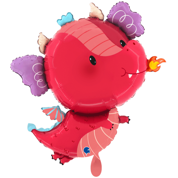 Lustiger Drache 63x72cm