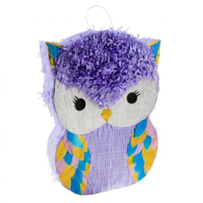 Piniata Eule Lila