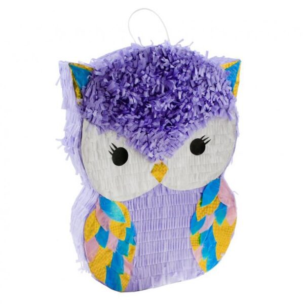Piniata Eule Lila