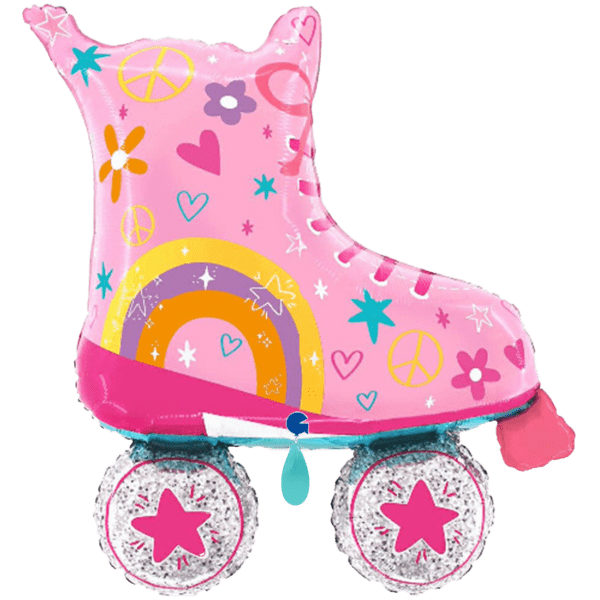 Pinke Rollschuhe Holographic 66x69cm
