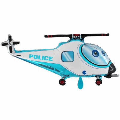 Polizeihubschrauber 94x39cm