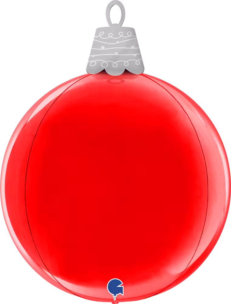 Rote 4D Weihnachtskugel 53cm Rote 4D Weihnachtskugel 53cm