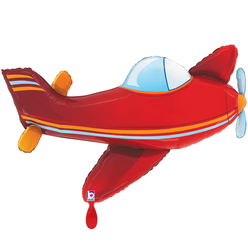 Rotes Flugzeug 88x56cm