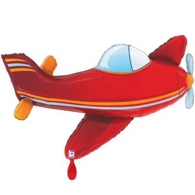 Rotes Flugzeug 88x56cm