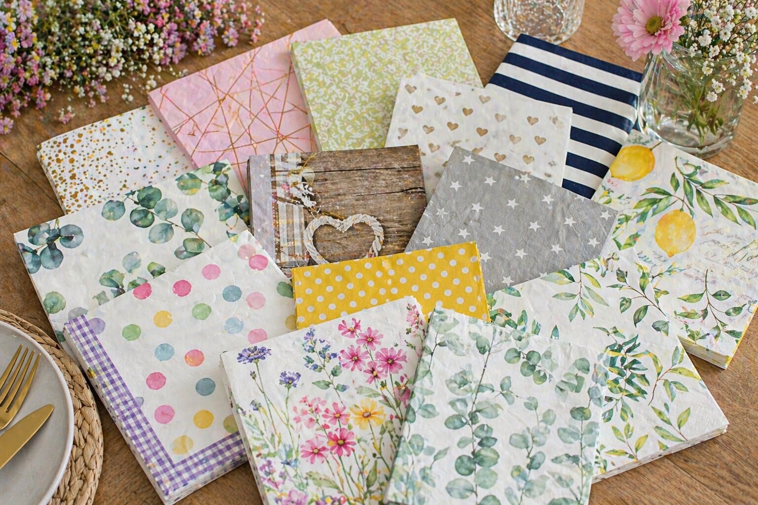 Tischservietten Frühling verschieden (1)