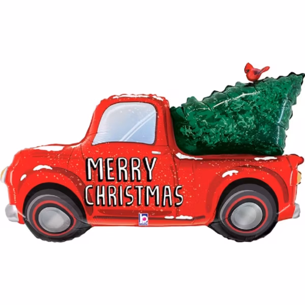 Weihnachtsauto Merry Christmas 119cm