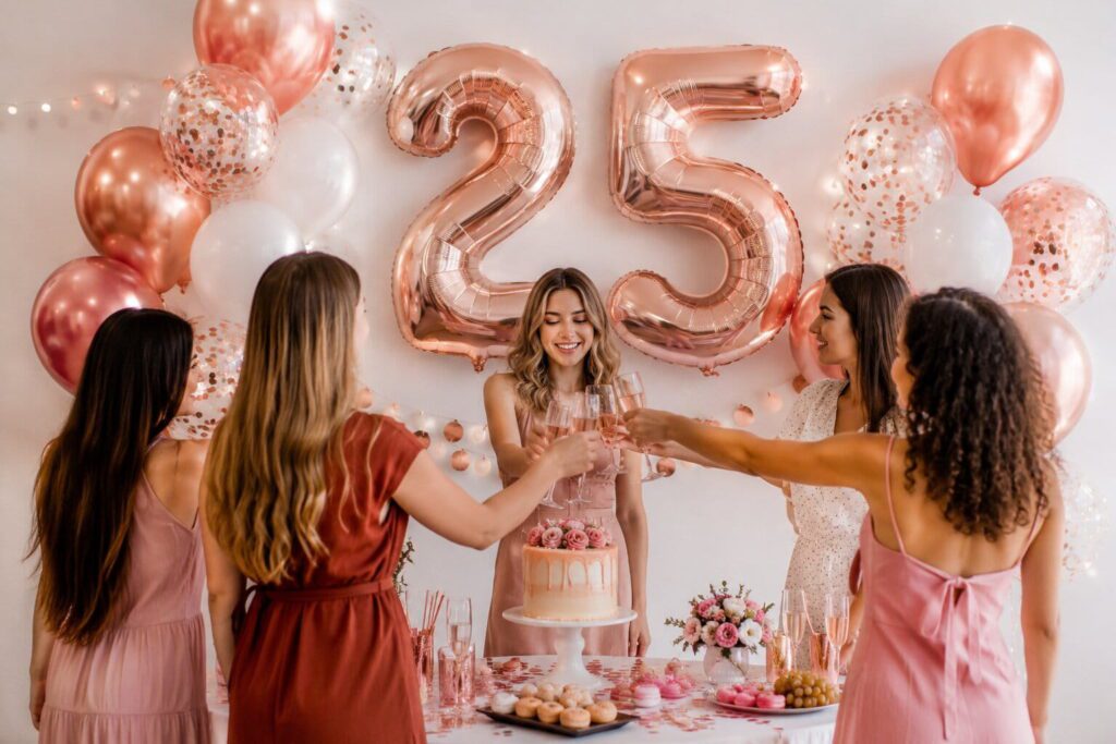 Zahlenballons Rosé Party (1)