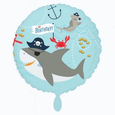 ahoi birthday ballon 43cm maritime geburtstagsdeko ballonwerk