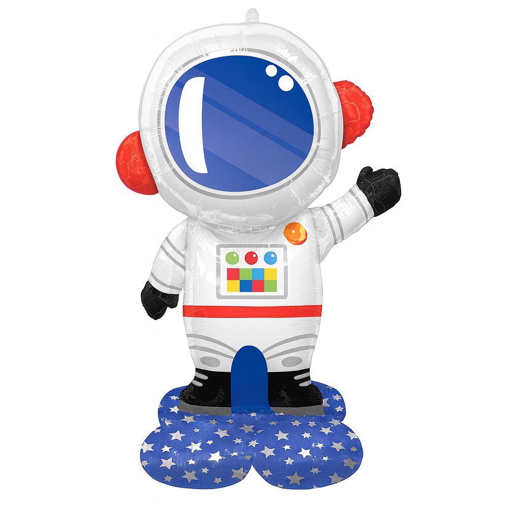 airloonz astronaut 144cm folienballon weltraumdeko ballonwerk