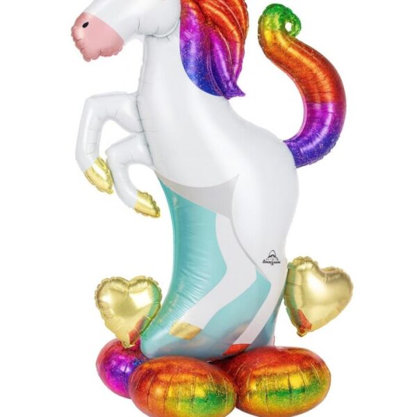 airloonz einhorn 139cm folienballon partydeko ballonwerk