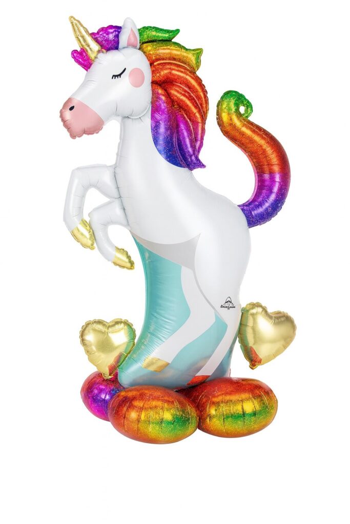 airloonz einhorn 139cm folienballon partydeko ballonwerk