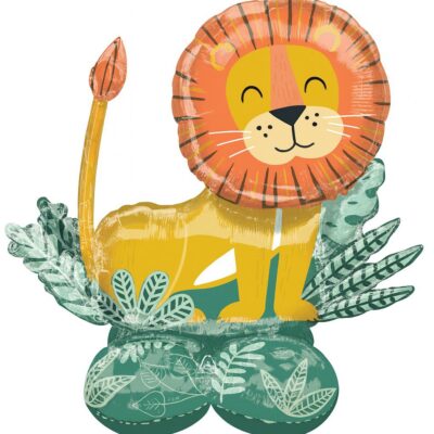 airloonz loewe 109cm folienballon safari deko ballonwerk