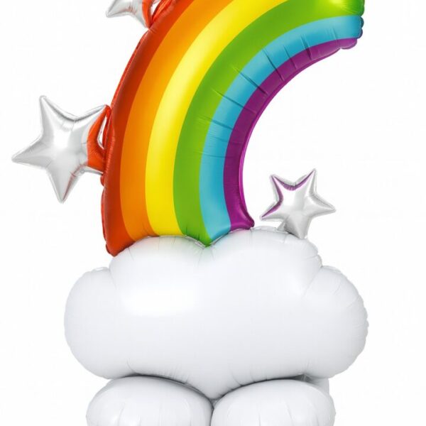 airloonz regenbogen 132cm folienballon partydeko ballonwerk