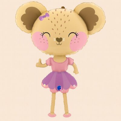 airwalker ballerina maus 91cm folienballon ballonwerk