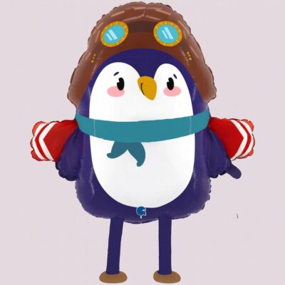 airwalker fliegerpinguin partydekoration 61cm ballonwerk