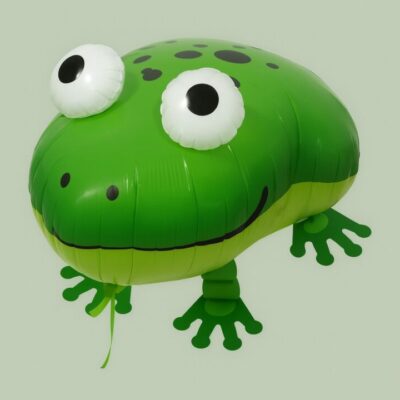airwalker frosch origineller partyballon dekoration ballonwerk