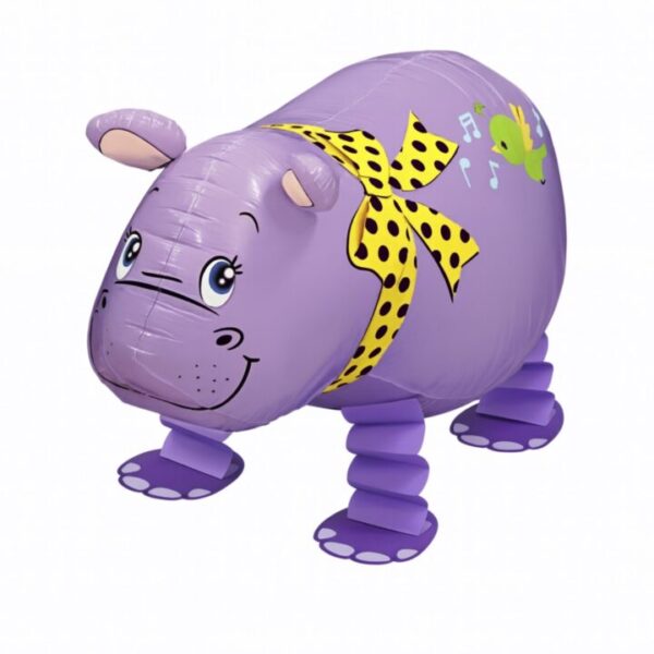 airwalker nilpferd lustige ballondeko geburtstag feier ballonwerk