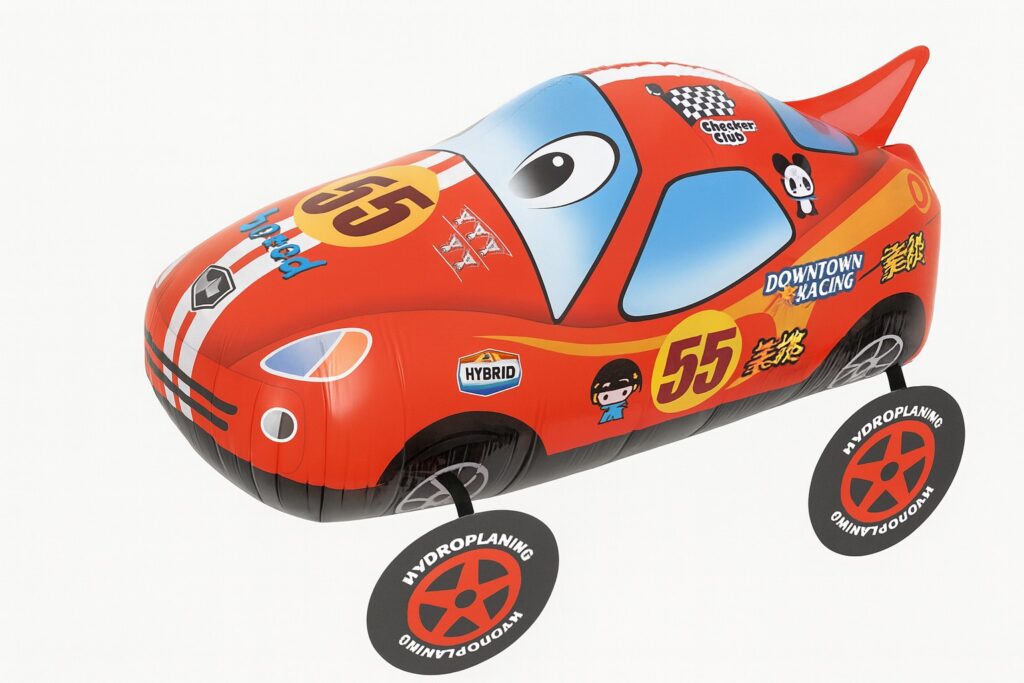 airwalker rennauto coole ballondeko geburtstag feier ballonwerk