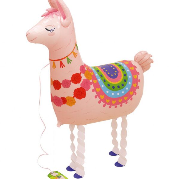 airwalker rosa lama lustige ballondeko geburtstag feier ballonwerk