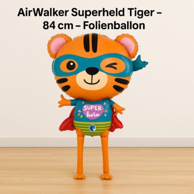airwalker superheld tiger 84cm folienballon ballonwerk
