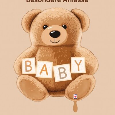 baby bär folienballon 61cm niedliche partydeko ballonwerk