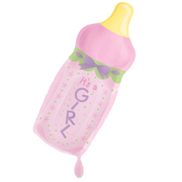 baby flasche its a girl ballon 79cm zauberhafte deko ballonwerk