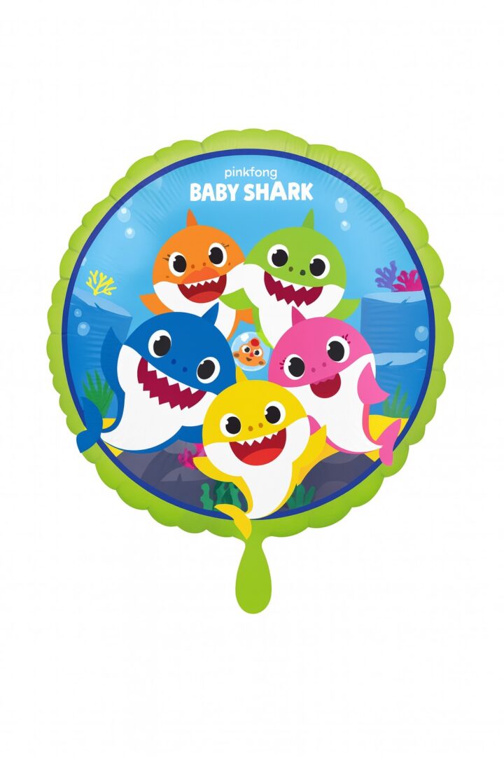 baby shark ballon familie 43cm froehliche deko ballonwerk baby shark ballon familie 43cm froehliche deko ballonwerk