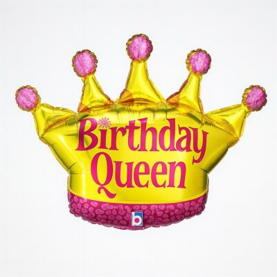 ballon birthday queen 76cm glamour highlight ballonwerk