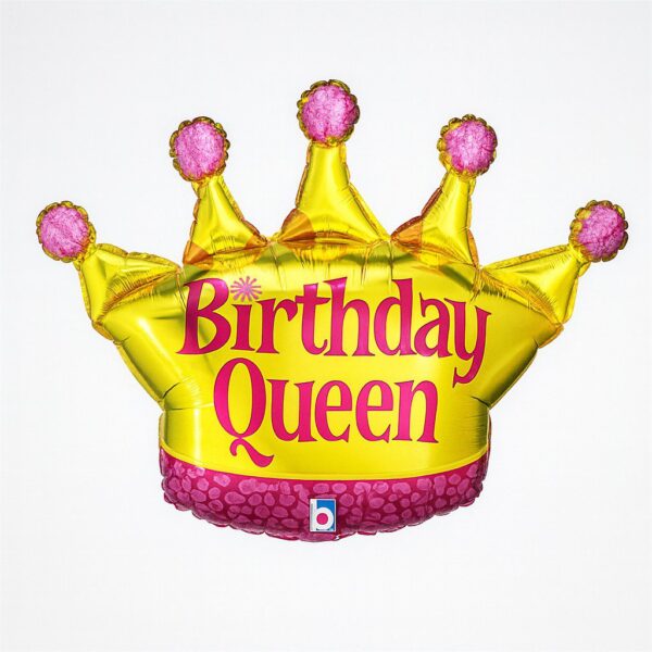 ballon birthday queen 76cm glamour highlight ballonwerk