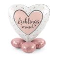 ballon bouquet lieblingsmensch 43cm romantische deko geschenk ballonwerk