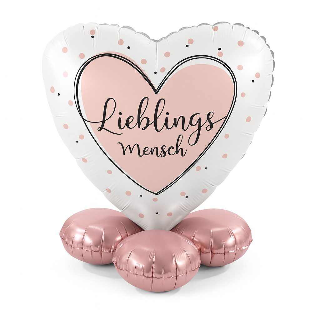 ballon bouquet lieblingsmensch 43cm romantische deko geschenk ballonwerk