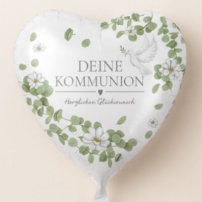 ballon deine kommunion herzlichen glueckwunsch 43cm highlight ballonwerk