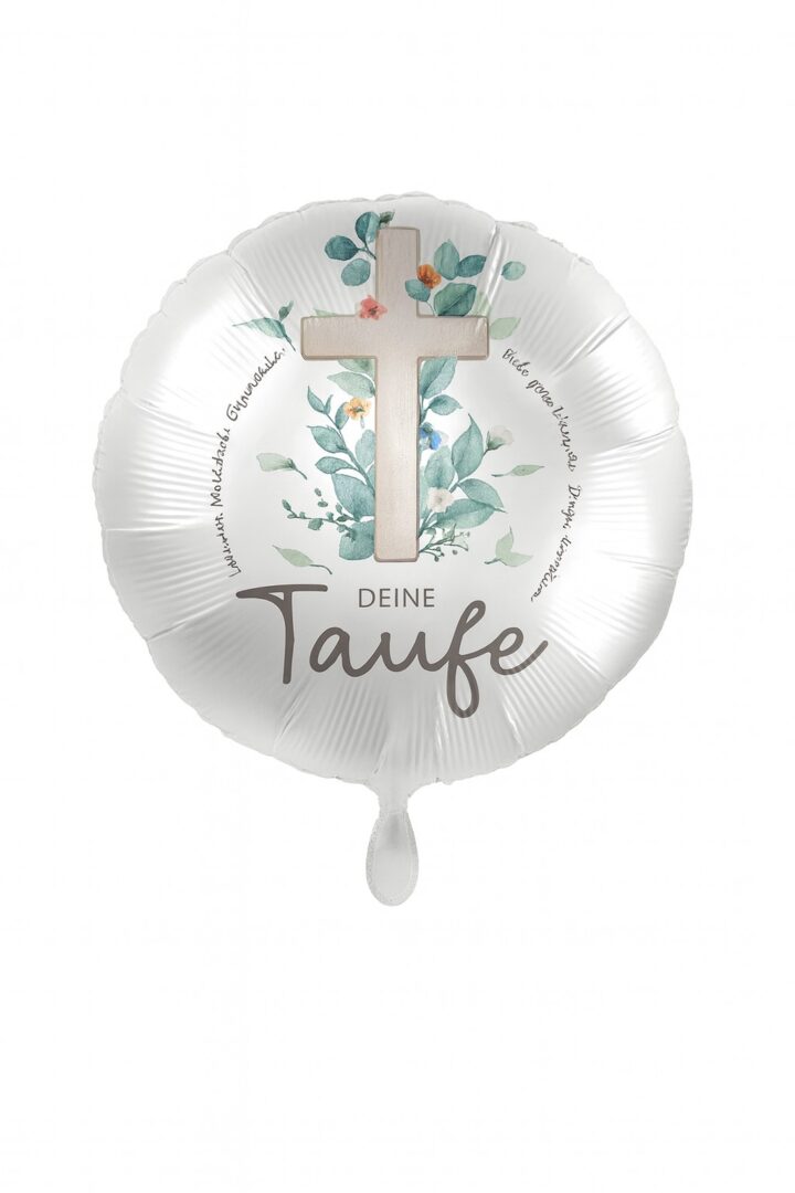 ballon deine taufe 43cm elegantes highlight ballonwerk ballon deine taufe 43cm elegantes highlight ballonwerk